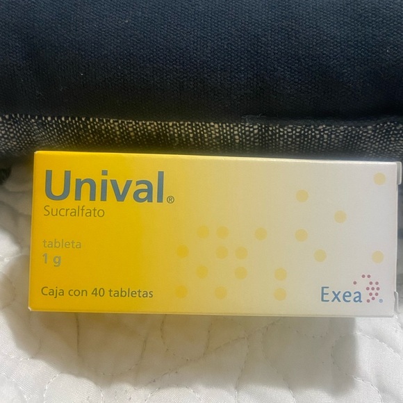 Unival Sucralfato ULCERAS GASTRICAS GASTRIC ULCERS 40 Tabletas 1g - Picture 1 of 4